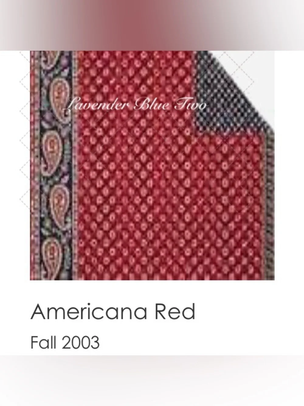 Vintage VERA BRADLEY Americana 2003 Mimi Flap Backpack USA Red Blue Paisley Y2K